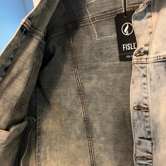 Chicago Bulls Jean Jacket FISLL DENIM - Picture 4 of 10